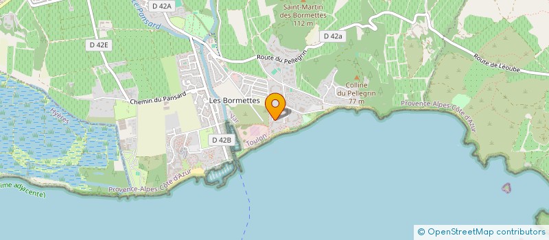 localisation de l'entreprise LES ILES D'OR  LA LONDE-LES-MAURES