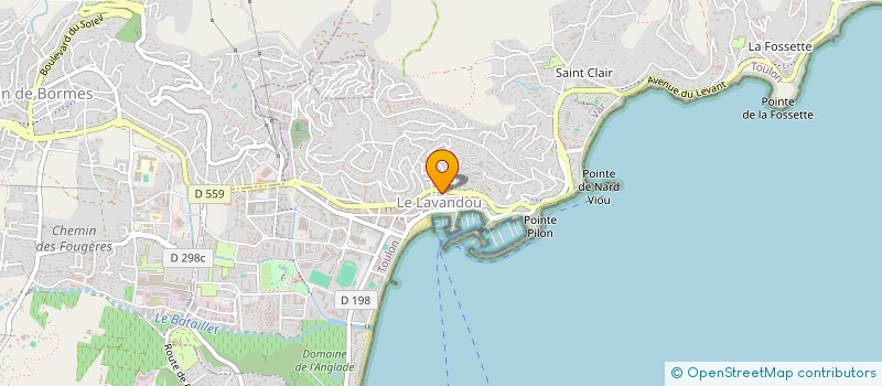 localisation de l'entreprise LES ILES D'OR à LE LAVANDOU