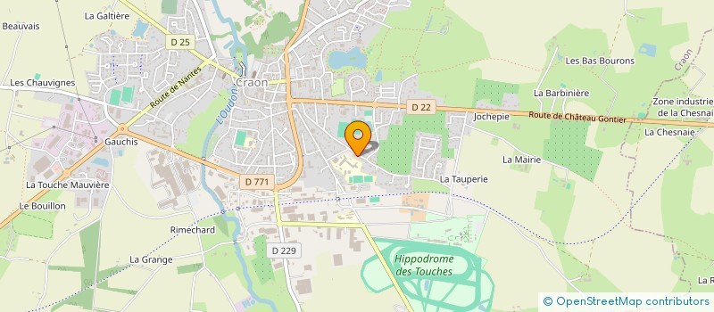 localisation de l'entreprise LES ILES D'OR PLAGES  CRAON