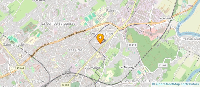 localisation de l'entreprise LES ILES VOISINES  BESANCON