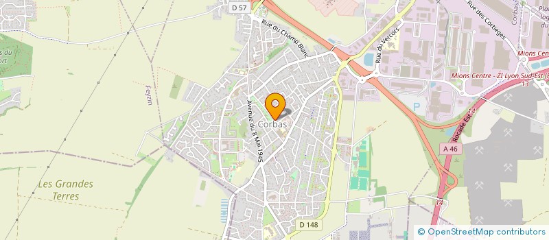 localisation de l'entreprise LES ILOTS REUNIS  CORBAS