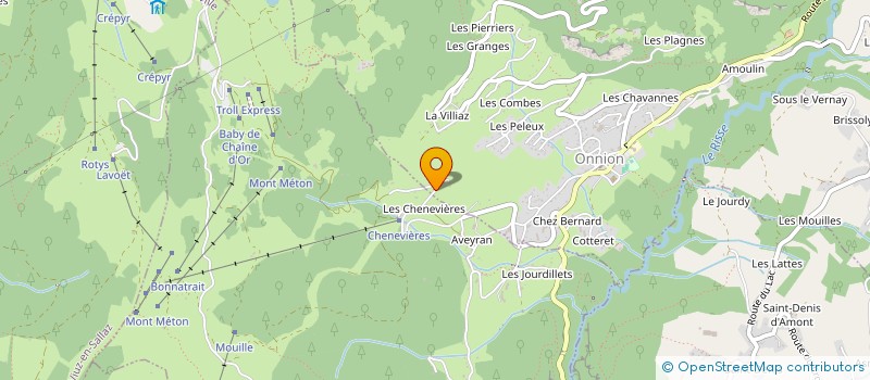 localisation de l'entreprise LES IMMEUBLES DU HIBOU  ONNION