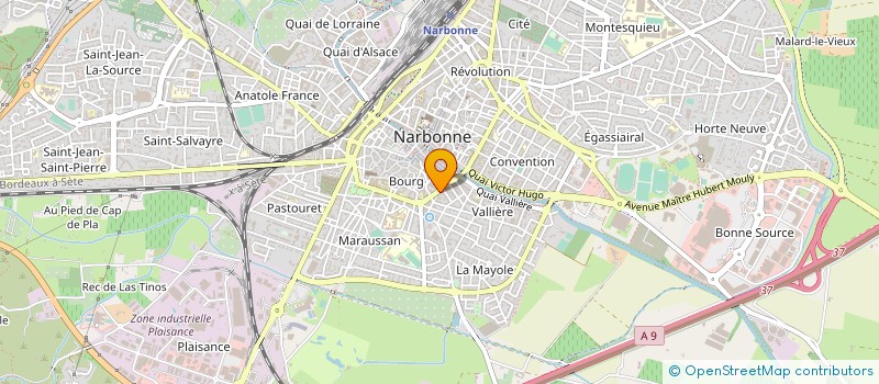 localisation de l'entreprise LES IMMOBILIERES  NARBONNE