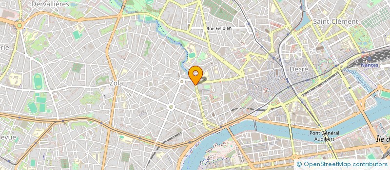 localisation de l'entreprise LES IMMOBILIERES à NANTES