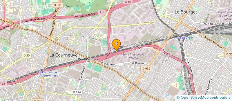 localisation de l'entreprise LES IMPERATORS à LA COURNEUVE