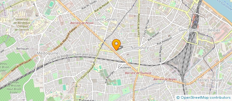 localisation de l'entreprise LES IMPETUEUSES  BORDEAUX