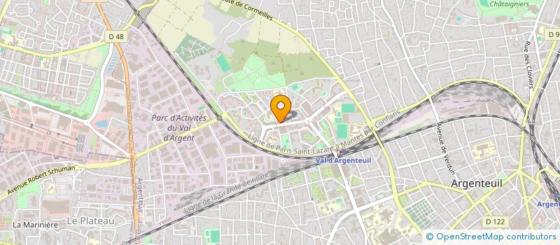 localisation de l'entreprise LES IMPRESSIONNISTES à ARGENTEUIL