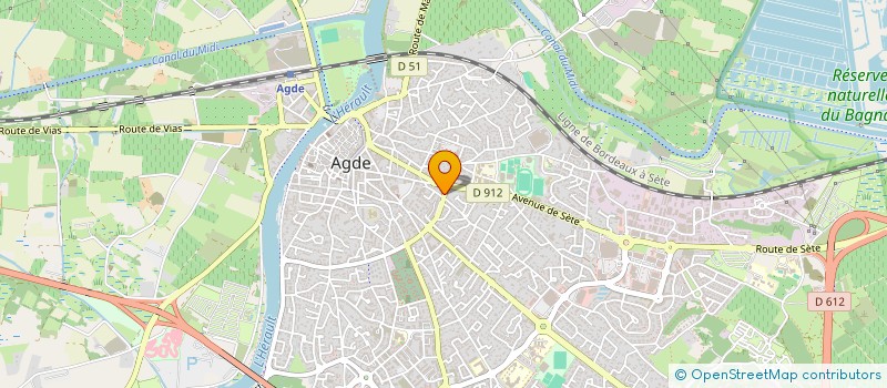 localisation de l'entreprise LES IMPRESSIONS GENERALES  AGDE