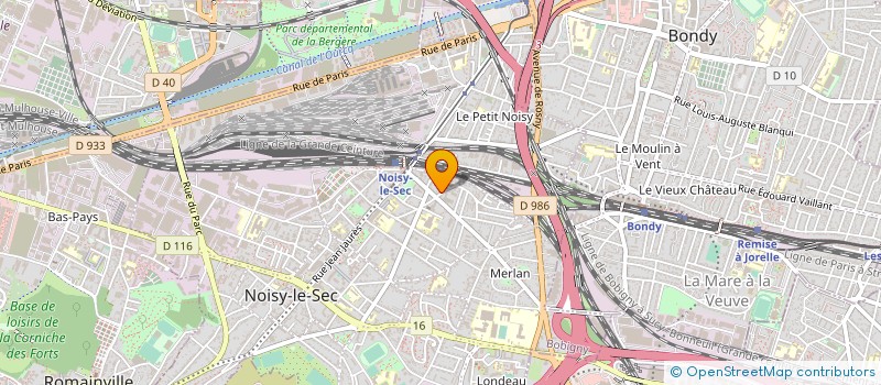 localisation de l'entreprise LES IMPRESSIONS GYHL à NOISY-LE-SEC