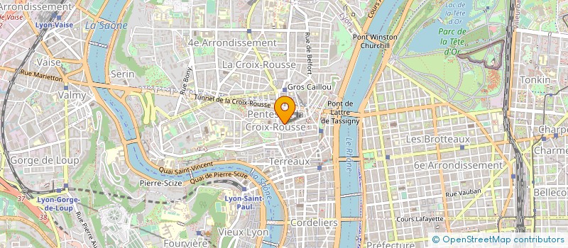 localisation de l'entreprise LES IMPRESSIONS SUR ETOFFES DE LYON à LYON