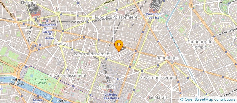 localisation de l'entreprise LES IMPREVUS  PARIS