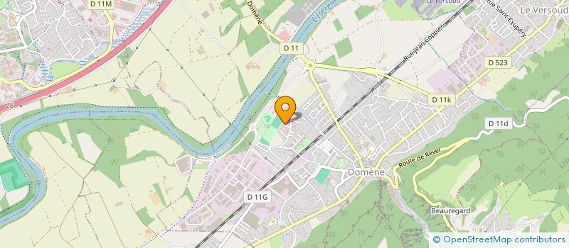 localisation de l'entreprise LES IMPRO'MENENT COMPAGNIE DE THEATRE D'IMPROVISATION DE DOMENE  DOMENE