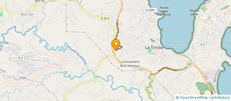 localisation de l'entreprise LES IMPRO'VISIBLES  LA TRINITE