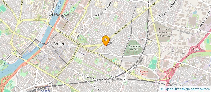 localisation de l'entreprise LES IMPROBABLES à ANGERS