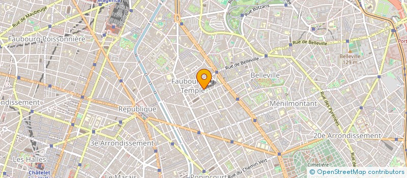 localisation de l'entreprise LES IMPRODUPTIBLES à PARIS