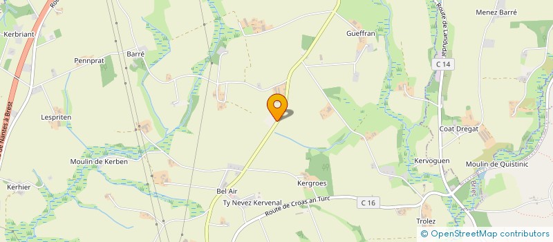 localisation de l'entreprise LES IMPROETIQUES  BRIEC