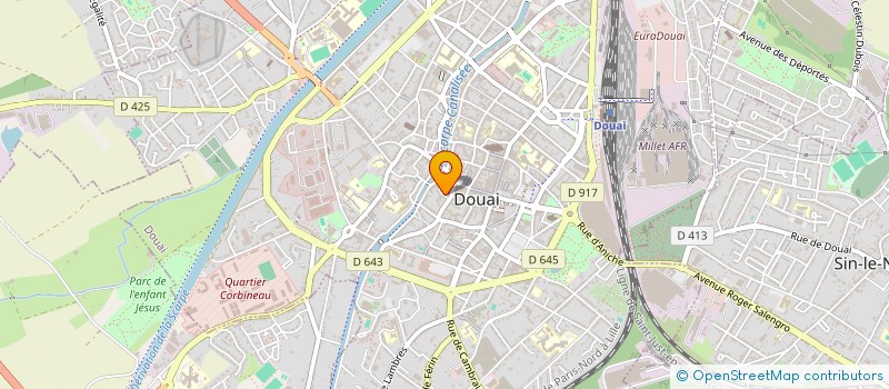 localisation de l'entreprise LES IMPRONONCABLES  DOUAI