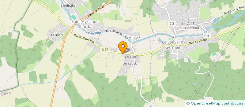 localisation de l'entreprise LES IMPROSTEURS  SAINT-CYR-SOUS-DOURDAN