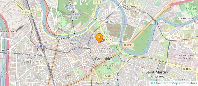 localisation de l'entreprise LES INACHEVES - ACADEMIE DES SAVOIRS ET PRATIQUES ARTISTIQUES  GRENOBLE