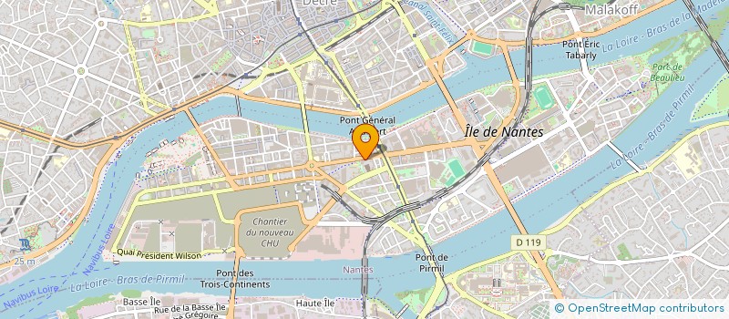 localisation de l'entreprise LES INAPERCUS à NANTES