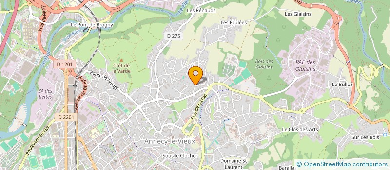 localisation de l'entreprise LES INCAS à ANNECY