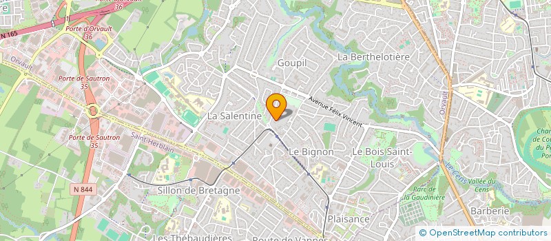 localisation de l'entreprise LES INCENSES à ORVAULT