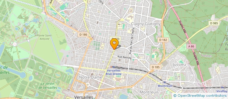 localisation de l'entreprise LES INCONTOURNABLES à VERSAILLES