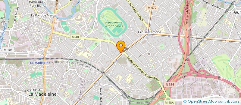 localisation de l'entreprise LES INCONTROLABLES à MARCQ-EN-BARŒUL