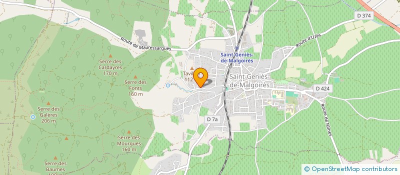 localisation de l'entreprise LES INCREVABLES DE SAINT GENIES  SAINT-GENIES-DE-MALGOIRES