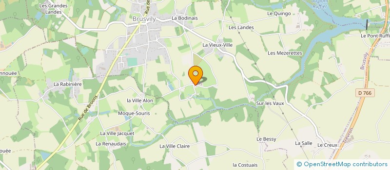 localisation de l'entreprise LES INDE6  BRUSVILY