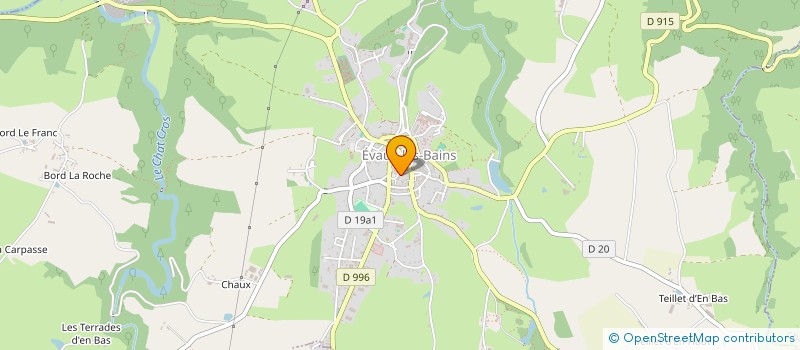 localisation de l'entreprise LES INDEPENDANTS DE LA SOURCE à EVAUX-LES-BAINS