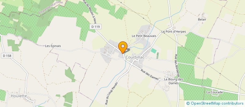 localisation de l'entreprise LES INDEPENDANTS DES 2 CHARENTES  COURBILLAC