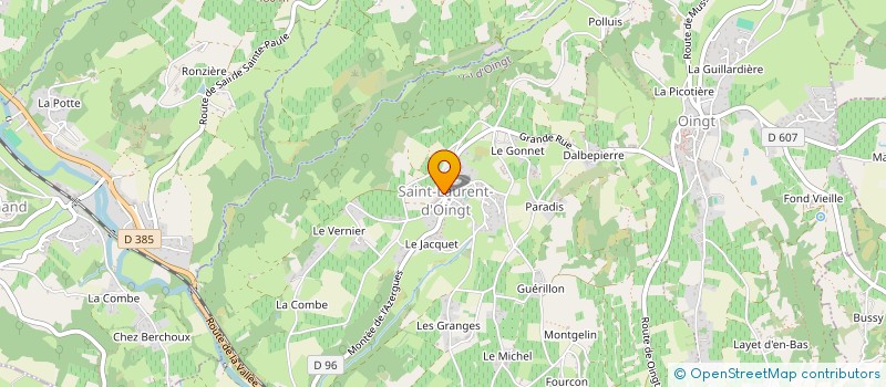 localisation de l'entreprise LES INDES DE L'IMAGINAIRE  VAL D'OINGT