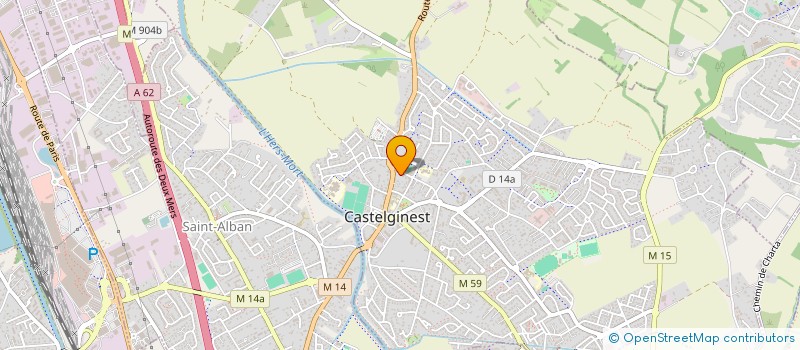 localisation de l'entreprise LES INDESTRUCTIBLES SAIGNES  CASTELGINEST