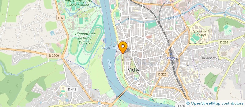 localisation de l'entreprise LES INDIENS BLANCS à VICHY
