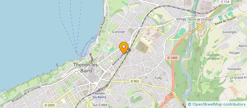 localisation de l'entreprise LES INDISPENSABLES DE TAM & LEON à THONON-LES-BAINS