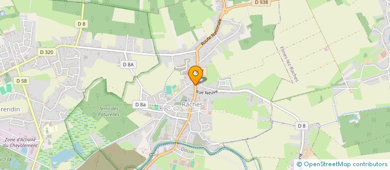 localisation de l'entreprise LES INF'IDEL  RACHES