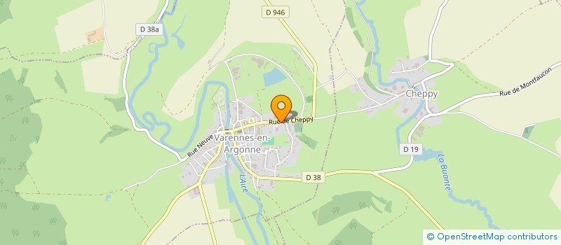 localisation de l'entreprise LES INFIRMIERES D ARGONNE  VARENNES-EN-ARGONNE