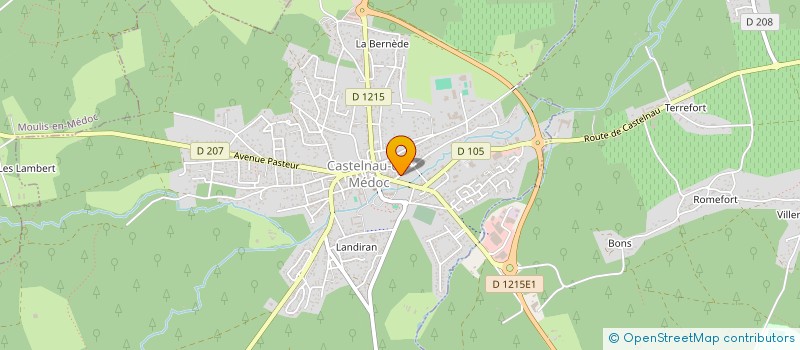 localisation de l'entreprise LES INFIRMIERES DE LA FONTAINE  CASTELNAU-DE-MEDOC