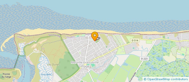 localisation de l'entreprise LES INFIRMIERES DE LA PLAGE à MERVILLE-FRANCEVILLE-PLAGE
