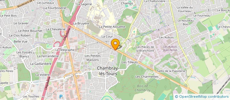 localisation de l'entreprise LES INFIRMIERES DE LA PLAINE  CHAMBRAY-LES-TOURS