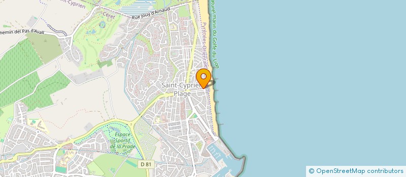 localisation de l'entreprise LES INFIRMIERES DU CABINET DE LA PLAGE  ST CYPRIEN