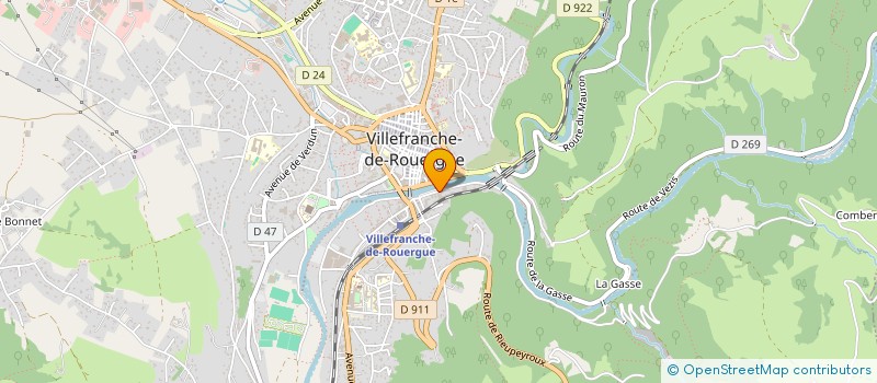 localisation de l'entreprise LES INFIRMIERES DU JARDIN ROYAL à VILLEFRANCHE-DE-ROUERGUE