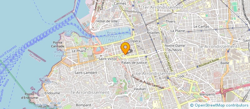 localisation de l'entreprise LES INFIRMIERES ET LES INFIRMIERS DE LA CORDERIE à MARSEILLE