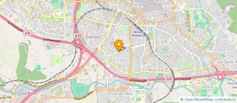 localisation de l'entreprise LES INFIRMIERS DU JAS  AIX-EN-PROVENCE