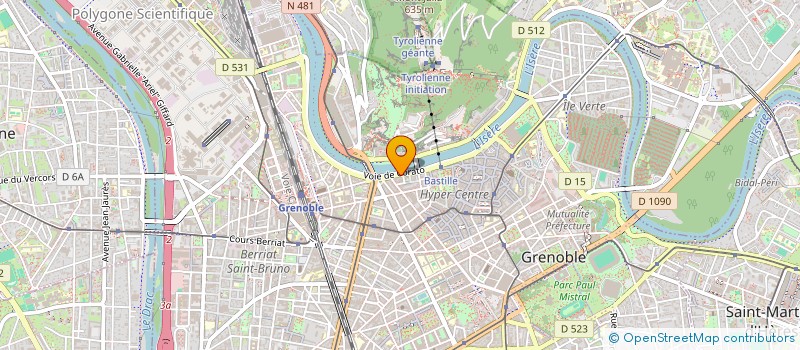 localisation de l'entreprise LES INFLUSTRIELS  GRENOBLE