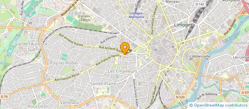 localisation de l'entreprise LES INGC à LIMOGES