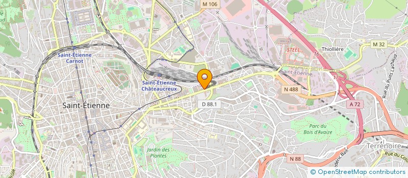 localisation de l'entreprise LES INGE'RABLES à SAINT-ETIENNE