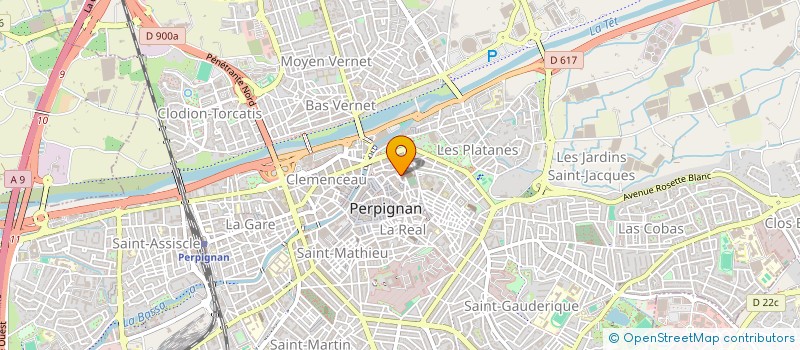 localisation de l'entreprise LES INITIES  PERPIGNAN