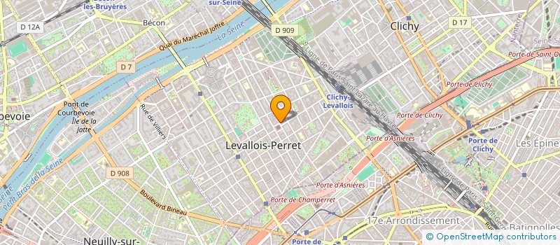 localisation de l'entreprise LES INNOCENTS à LEVALLOIS-PERRET